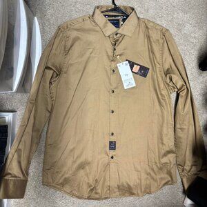 Denim And Flower Men's Khaki and Tan Shirt